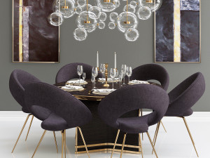 dining set - 02 Modelo 3D