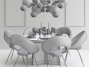 dining set - 02 3D Модель