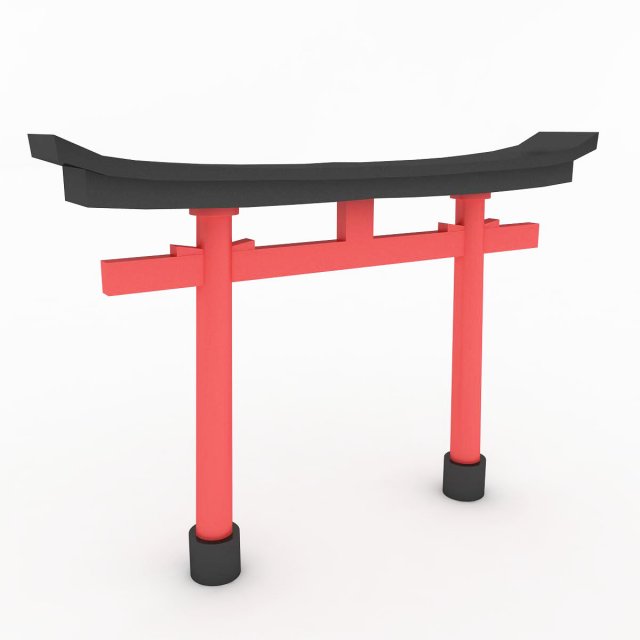 torii Modello 3D .c4d .max .obj .3ds .fbx .stl .blend 