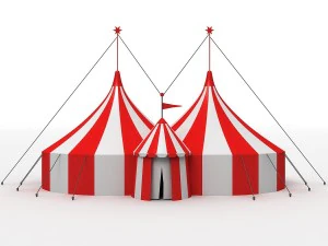 grote circustent 3D Model