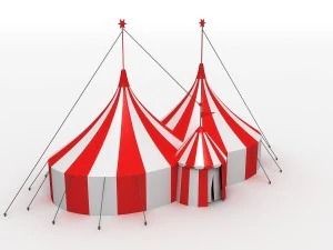 grande tenda de circo Modelo 3D
