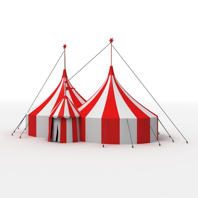 big circus tent 3D Model in Hall 3DExport
