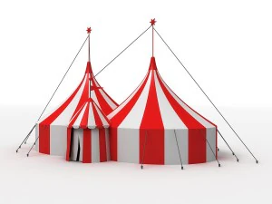 grande tenda de circo Modelo 3D