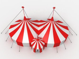 grande tenda de circo Modelo 3D