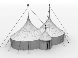 grande tenda de circo Modelo 3D