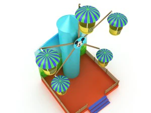 ferris wheel for kids 3D Model