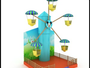 ferris wheel for kids 3D मॉडल