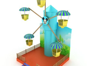 ferris wheel for kids 3D Model