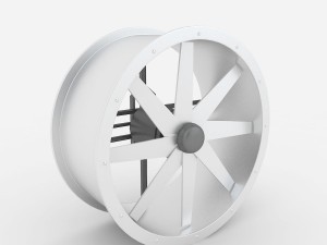 axial flow fan new 3D मॉडल