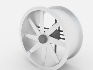 axial flow fan new 3D Model