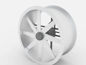 axial flow fan new 3D Model