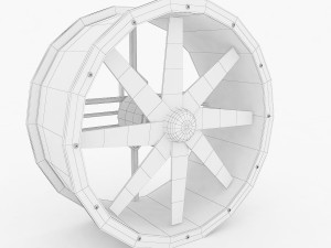 axial flow fan new 3D Model