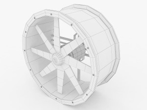 axial flow fan new 3D Model