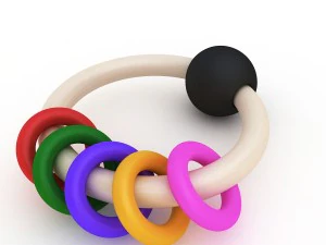 dziecięca grzechotka Model 3D