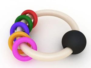 baby rattle 3D Model