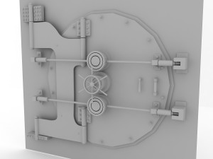 bank vault 3D 모델