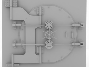 bank vault 3D 모델