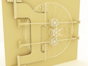 bank vault 3D 모델