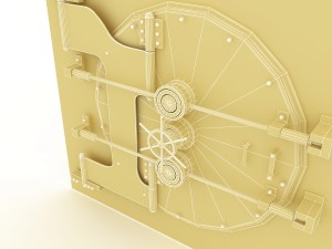 bank vault 3D 모델