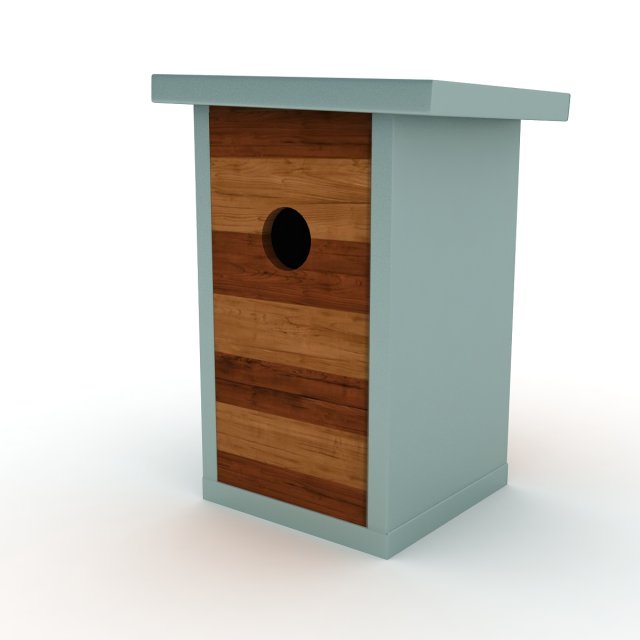 birdhouse 3D Model .c4d .max .obj .3ds .fbx .stl .blend 