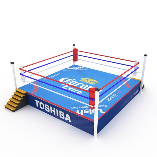 boxing ring 3D मॉडल .c4d .max .obj .3ds .fbx .stl .blend 