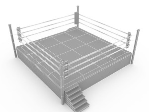 boxing ring 3D मॉडल