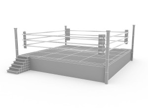 boxing ring 3D मॉडल