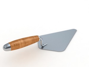 brick trowel Modello 3D