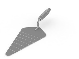 brick trowel Modello 3D