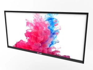 flat screen wall tv 3D Model