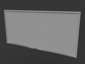 flat screen wall tv 3D Model