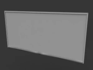 flat screen wall tv 3D Model