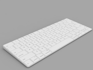 apple magic keyboard 3D मॉडल