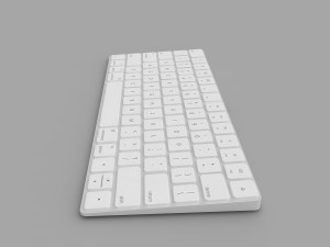apple magic keyboard 3D मॉडल