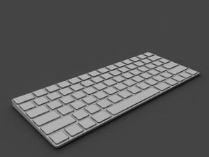 apple magic keyboard 3D मॉडल