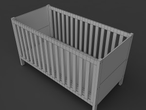 baby cradle 3D मॉडल