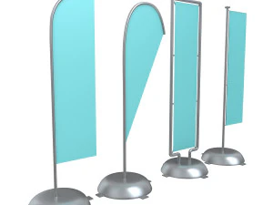 баннерный стенд 3D Модель