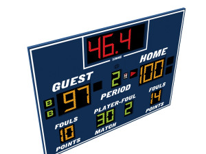basketball scoreboard Modelo 3D