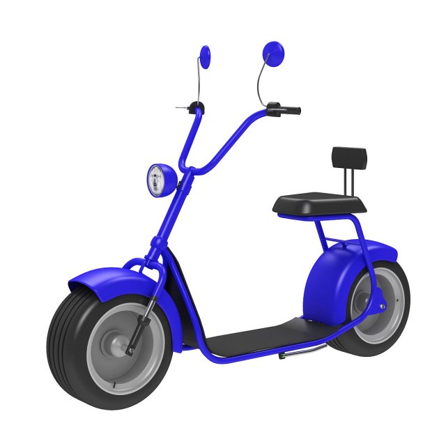 big electric scooter 3D 모델 .c4d .max .obj .3ds .fbx .stl .blend 