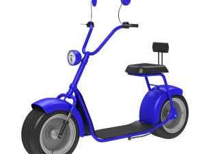 великий електричний скутер 3D Модель