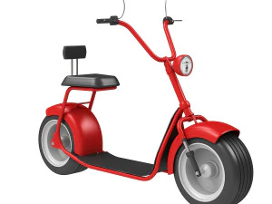 grande scooter el&eacute;trica Modelo 3D
