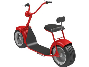 grande scooter el&eacute;trica Modelo 3D
