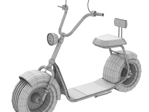 grande scooter el&eacute;trica Modelo 3D