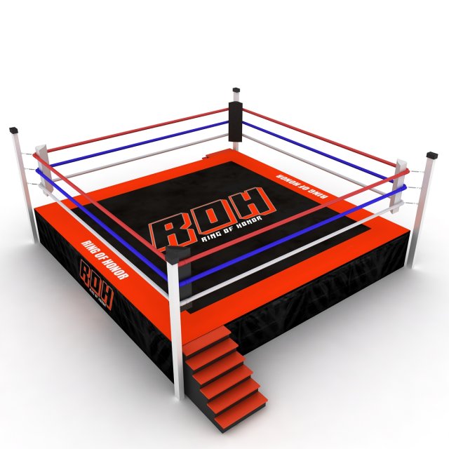 boxing ring Modelo 3D .c4d .max .obj .3ds .fbx .stl .blend 