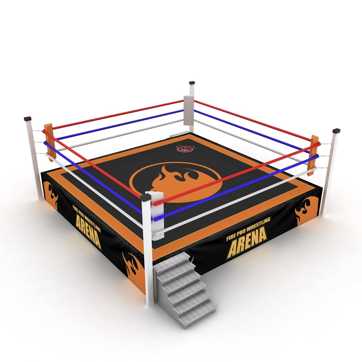 मुक्केबाजी का अखाड़ा 3D मॉडल .c4d .max .obj .3ds .fbx .stl .blend 