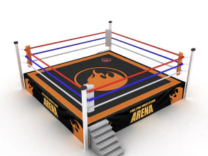 ring de boxe Modèle 3D