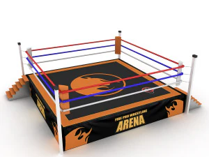 मुक्केबाजी का अखाड़ा 3D मॉडल