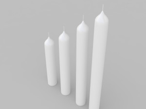 candle stick set 3D मॉडल