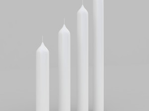 candle stick set 3D मॉडल