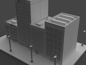 cartoon street 3D Model